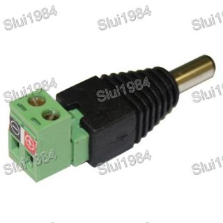 Wholesale 100pcs Male DC Plug Removable Terminal Block Adapter 2 1mm x
