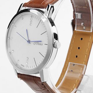 EUR € 6.61   par unisex pu analog quartz armbåndsur (brun), Gratis