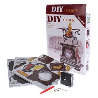 USD $ 21.19   DIY Paper 3D Puzzle Knight Alarm (62pcs, difficulty 4 of