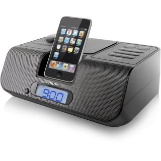 DLO Iboom iPod Speaker Charger Compact Design Dock System Alarm Clock