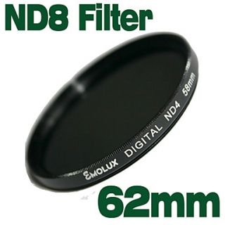 EUR € 21.89   emolux densidad neutra de 62mm filtro ND8, ¡Envío