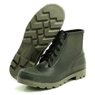 Iron Age 5010 Mens Black Rubber Steel Toe Work Boots 10 M Sample Model