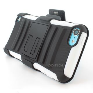  Rugged Hybrid Hard Case Cover Holster Kickstand Apple iPod Touch 5 5G
