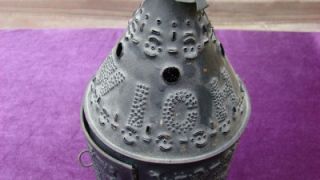 Antique Primitive Revere Punched Lantern Ipswich
