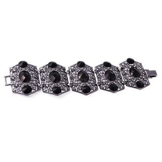 EUR € 7.63   Gun Kleur Hexagon Shape Crystal Alloy armband, Gratis