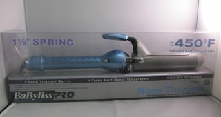 Babyliss Pro Nano Titanium 1 1 2 Barrel Spring Curling Iron