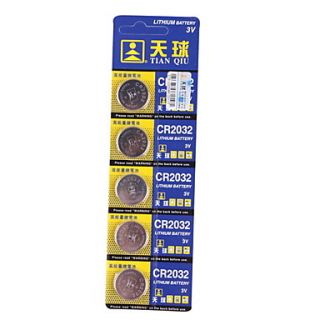 EUR € 1.65   tianqiu 3v au lithium CRCR 2032, 5pcs, livraison