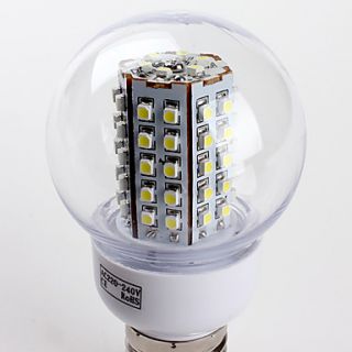 E27 3.5W 400 430LM 5500 6500K Natural White Light LED Ball Bulb (220