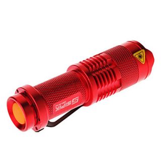 Sipik SK68 Adjustable Focus Zoom 1 Mode Cree Q5 LED Flashlight (1xAA