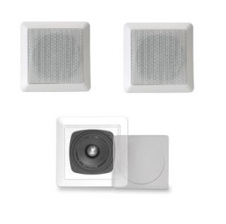  FLUSH MOUNT IN WALL 3 FULL RANGE LCR HOME THEATER SPEAKERS HOME AUDIO