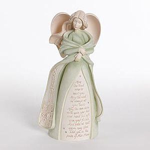 Enesco Irish Celtic Blessing Angel Figurine Designed by Karen Hahn