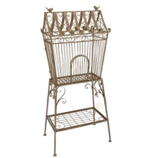 New Wrought Iron Bird Cage w Stand 86889