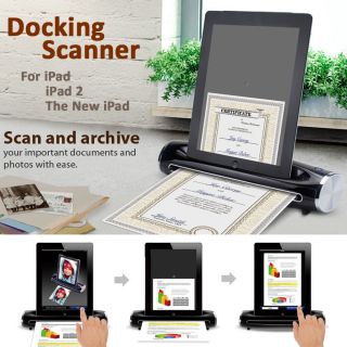   DockingScan Scanner Charger Docking Station for iPad iPad2 New iPad