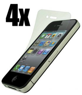 4X Screen Protector for Apple iPhone 4 USA Seller Clear Cover Guard US
