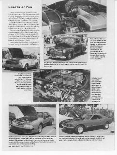 1984 Chevy Monte Carlo SS Secret 12 Second Identity 1991 Original