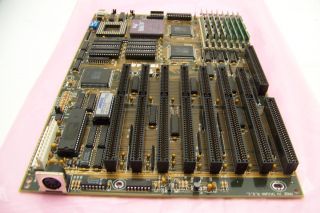 ISA 486 Vintage Motherboard SIS btq Chipset w/ Intel 486 DX Processor