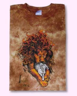 Lion and The Lamb T Shirt Isaiah 11 6 Choose Your Size New