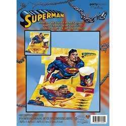 Superman Birthday Party Supplies Pop Up Place Mats