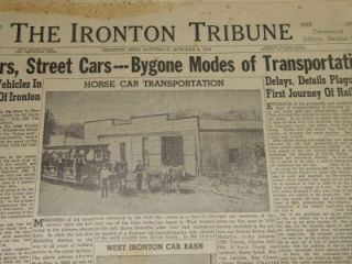 Ironton Tribune 1949 Centennial Edition Ohio 4818 Transportation