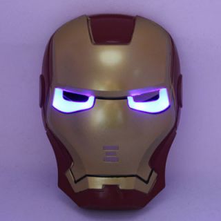 Movie Charcter Toy Plastic Iron Man Mask Eyes Light Up MI13
