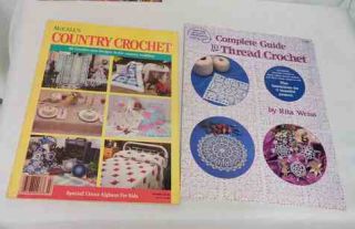 11 Book Lot Crochet Patterns Pineapple Afghan Tablecloths Pillows
