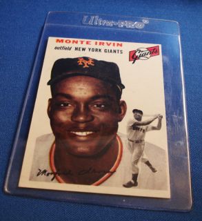 1954 Topps Baseball 3 Monte Irvin Card