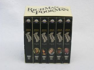 Irwin Shaw Rich Man Poor Man Six VHS Tape Set MCA Universal