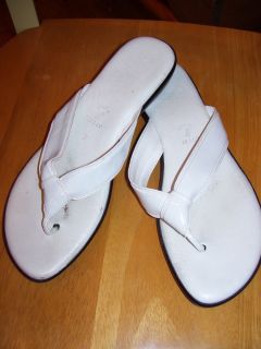 Ladies Size 7 Italian Shoemakers Made in Italy White Sandals