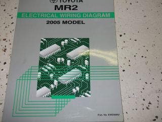 2005 Toyota MR2 MR 2 ELECTRICAL WIRING Diagram Service Shop Repair
