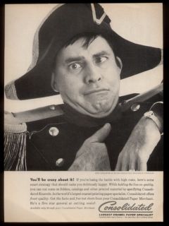 1961 Jerry Lewis as Napoleon Bonaparte Photo Consolidated Print Ad