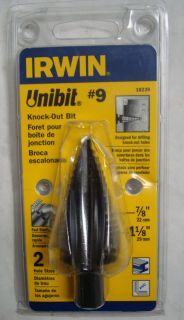 Irwin Unibit 9 10239 Knock Out Bit New