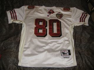Authentic M N Jerry Rice 1996 San Francisco 49ers Throwback Jersey 48