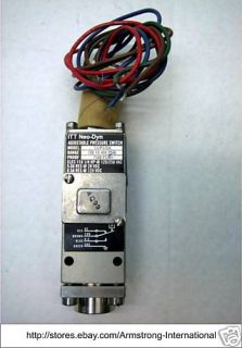 ITT Neo Dyn 132P52C6 Adjustable Pressure Switch