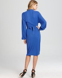 Issa London Pacific Blue Jersey Dress $395 US 10 UK 14