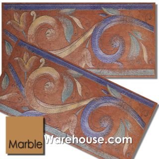 Italian Decorative Ceramic Border Backsplash Tile 12x6