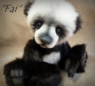  Realistic Baby Panda Bear OOAK by Teddy Bear Artist Jenea Ivey