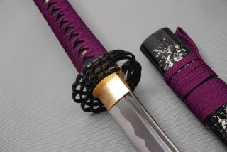 Japanese Sword Katana Ito Sageo Wrapping Cord Purple S7