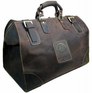   Style Full Grian Vintage Leather Luggage Travel Duffle Gym Bags Tote