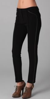 EDUN Ankle Skinny Pants with Contrast Piping