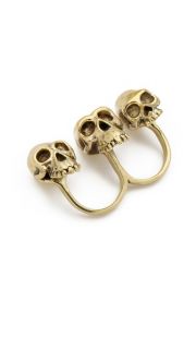 Monserat De Lucca Evolution Skull Knuckle Ring