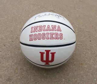 Indiana Hoosiers Bob Knight Signed Autographed Basketball COA Proof