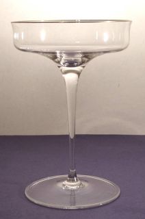 Coquet Catherine Clear Champagne Saucer Gold New