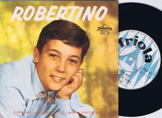 Robertino Loreti O Sole Mio Italian Pop 1st Danish EP 45ps 1960