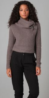 Cut25 by Yigal Azrouel Cropped Turtleneck Sweater