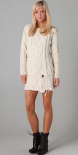 Pencey Cable Knit Sweater Dress
