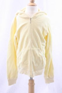  AUTHENTIC Juicy Couture Kids Light Yellow Terry J Zip Up Hoodie Jacket