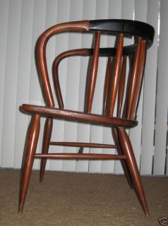 Tomlinson Furniture Sophisticates Arm Desk Chair Custom Wood Leather
