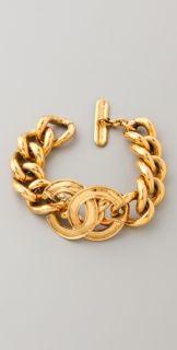 WGACA Vintage Vintage Chanel CC Link Bracelet