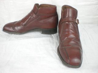 Penney Vintage Brown Leather Ankle Boots Size 8 5