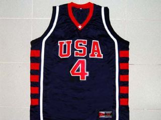 Allen Iverson Team USA Jersey Blue New Any Size
